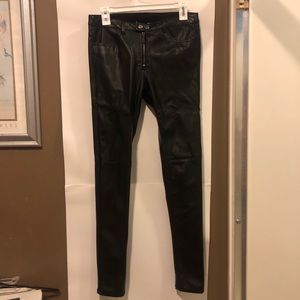 H&M DIVIDED Faux Leather Pants
